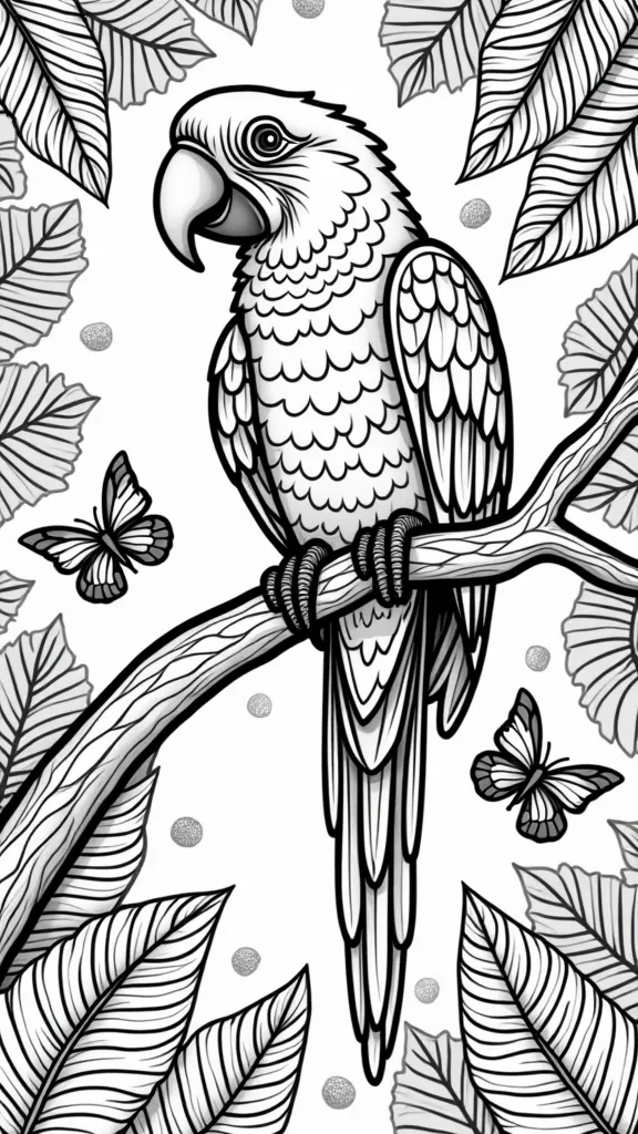 macaw coloring pages